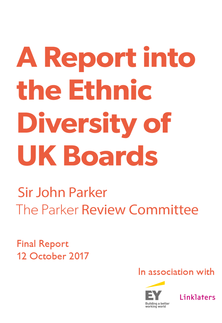The Parker Review 2017 report cover
