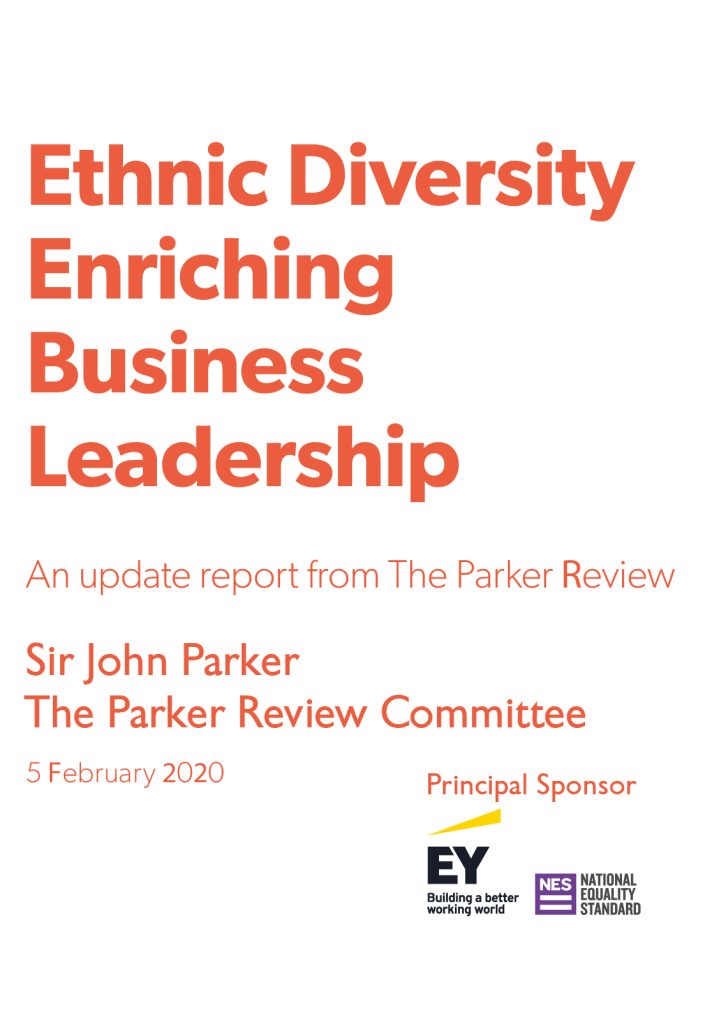 The Parker Review 2020 report cover