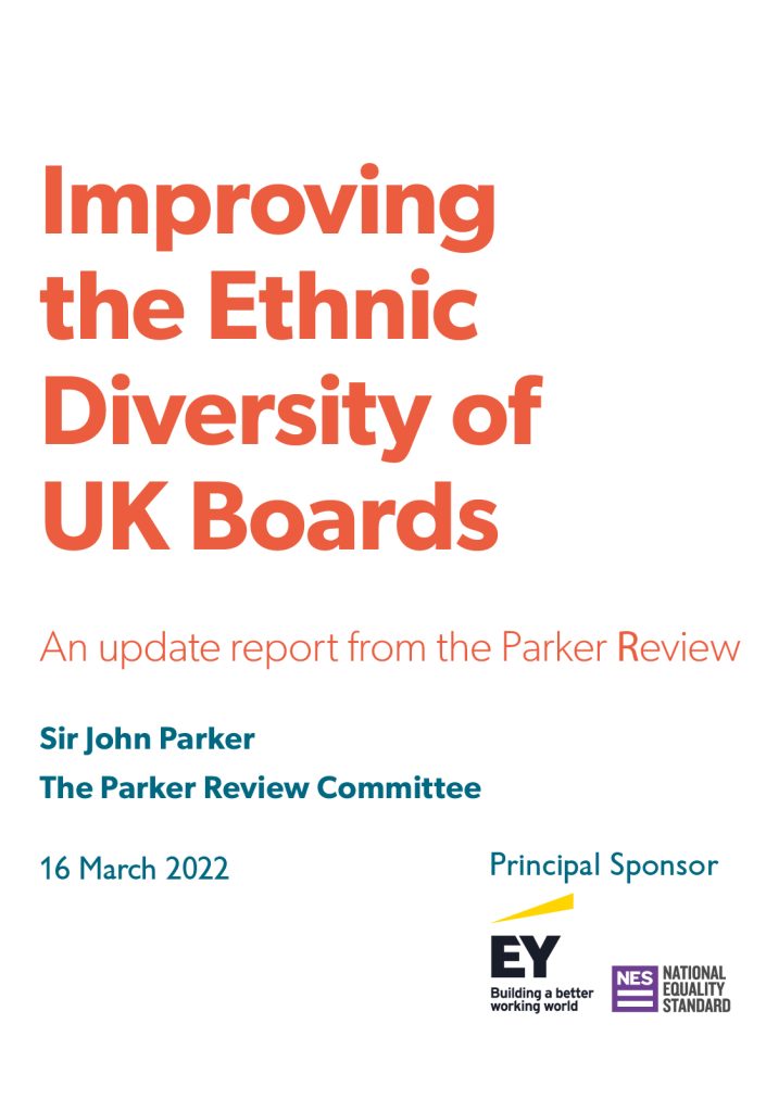 The Parker Review 2022 report cover